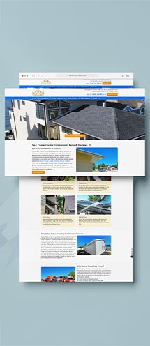 Hunter Rain Gutters website preview