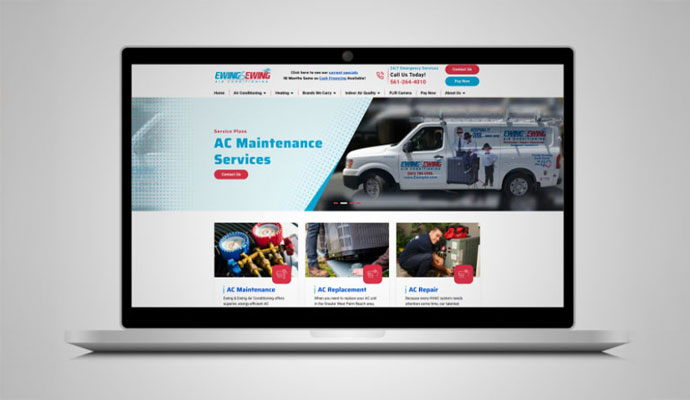 Ewing Air website preview