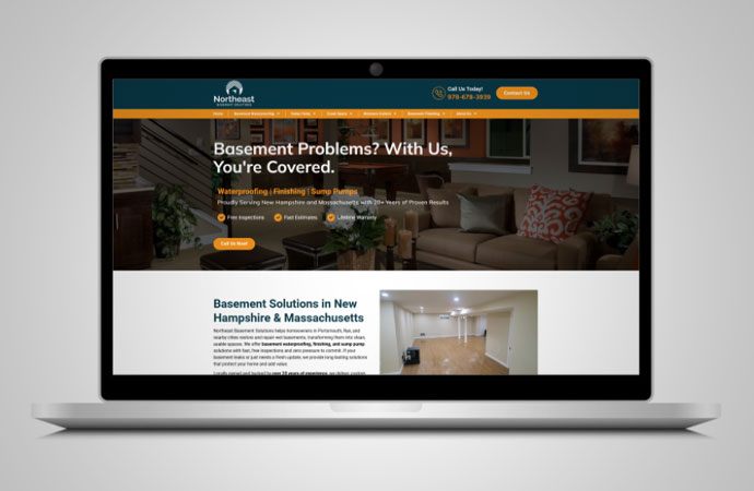 Northeast Basement Solutions website preview