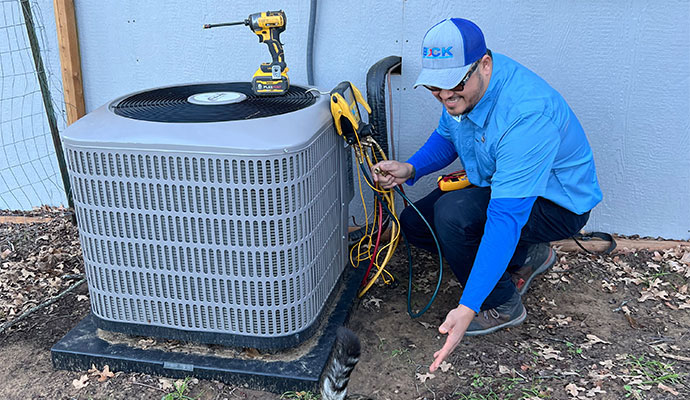 Professional HVAC maintenance service