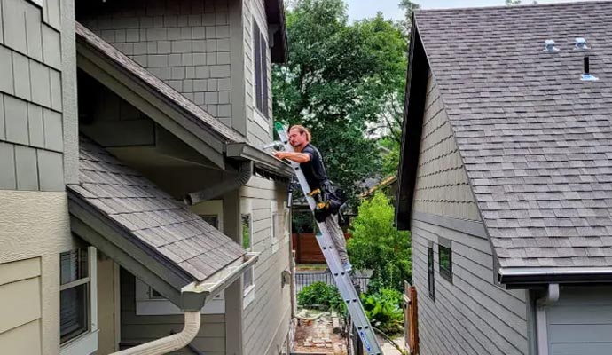 Residential gutter repair service