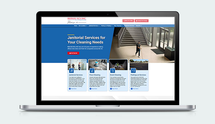 REDLEE/SCS, INC website mockup