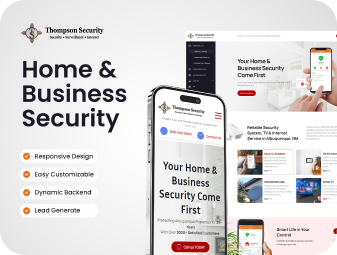 Thompson Security template preview