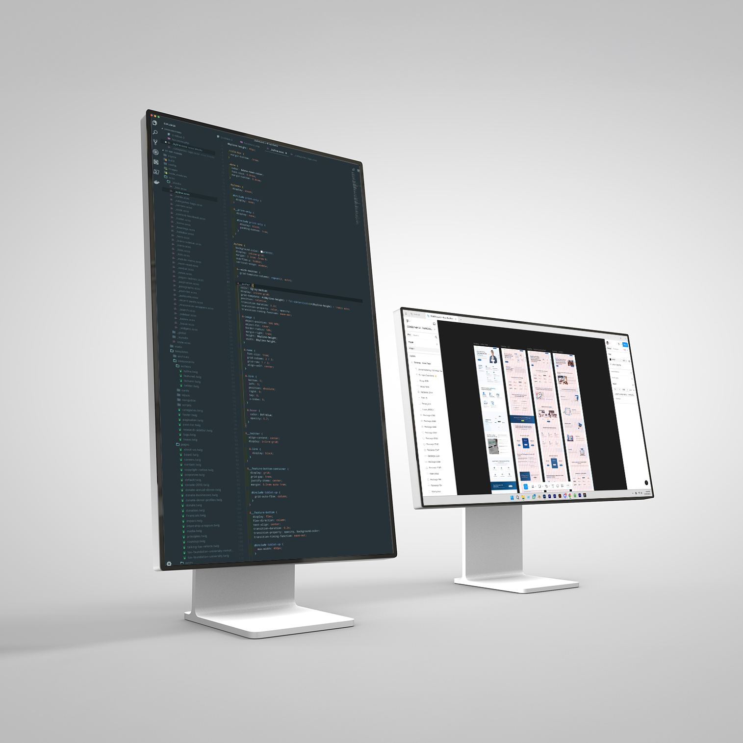 UI/UX design and development