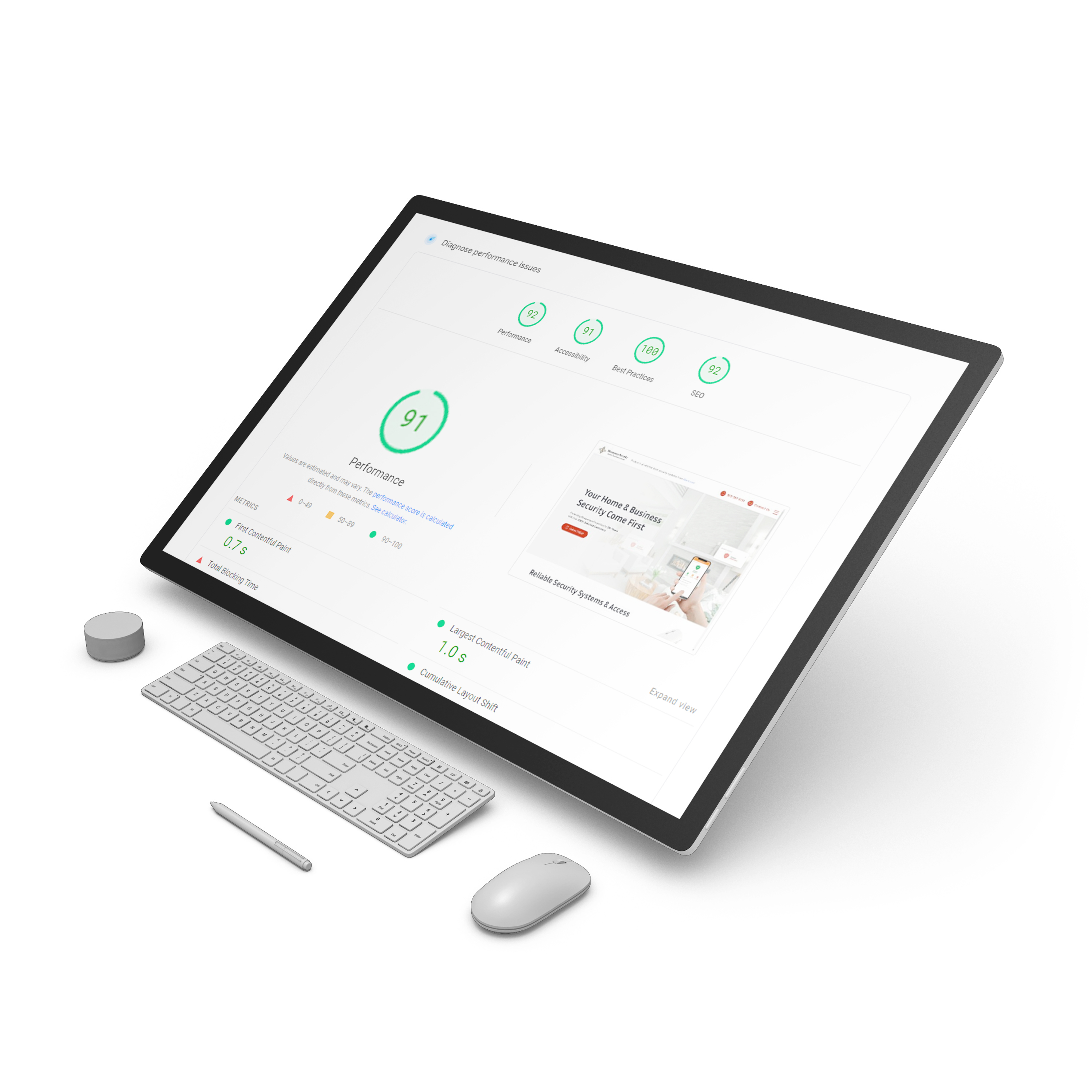 website optimization report